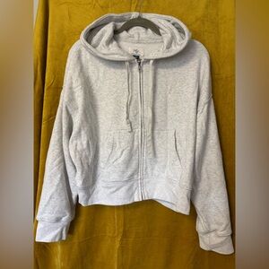 American Eagle Outfitters Light Gray Hoodie
